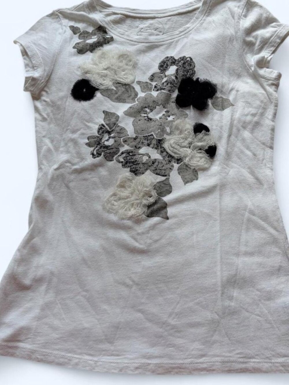 Vintage INC International Concepts Mixed Media Tee M